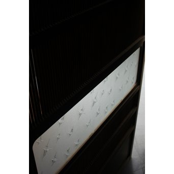 高品格 岐阜白木格子戸 4枚1組　L992 