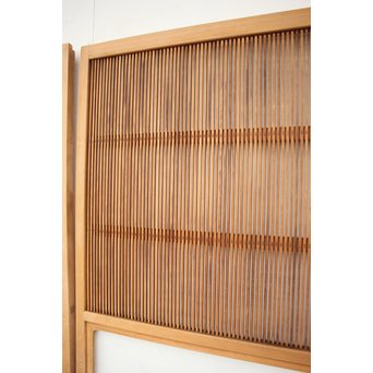 高品格 岐阜白木格子戸 4枚1組　L992 