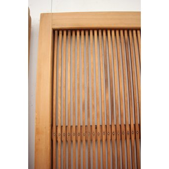 高品格 岐阜白木格子戸 4枚1組　L992 