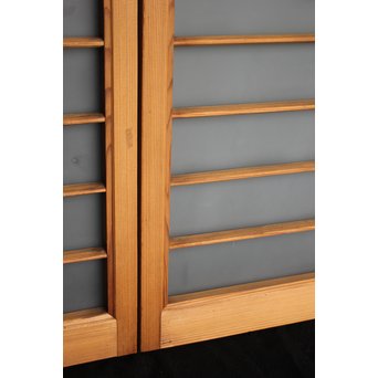 竹雀の書院欄間 3枚1組　R2471 