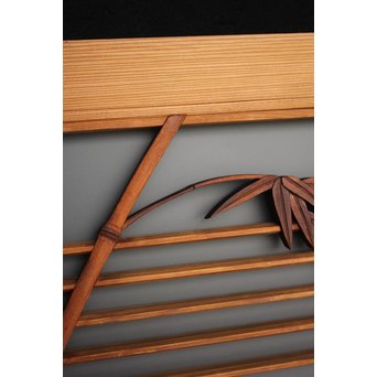 竹雀の書院欄間 3枚1組　R2471 