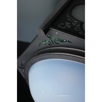 緑色ガラスとオパールセントのシャンデリア照明　A1949Y 