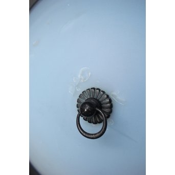 緑色ガラスとオパールセントのシャンデリア照明　A1949Y 