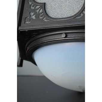 緑色ガラスとオパールセントのシャンデリア照明　A1949Y 