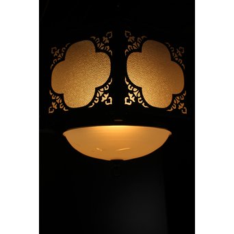 緑色ガラスとオパールセントのシャンデリア照明　A1949Y 