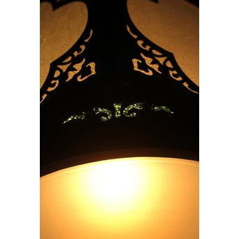 緑色ガラスとオパールセントのシャンデリア照明　A1949Y 