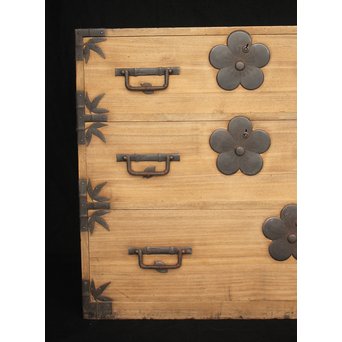 松竹梅金具 総桐箪笥　C403 