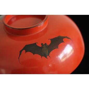 蝙蝠と鹿と霊芝 蒔絵椀 13客セット　Q064 