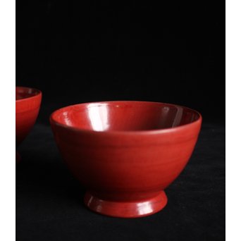 角偉三郎 輪島塗 朱塗椀 2個1組　Q066 