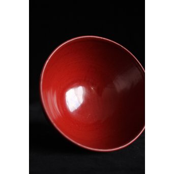 角偉三郎 輪島塗 朱塗椀 2個1組　Q066 