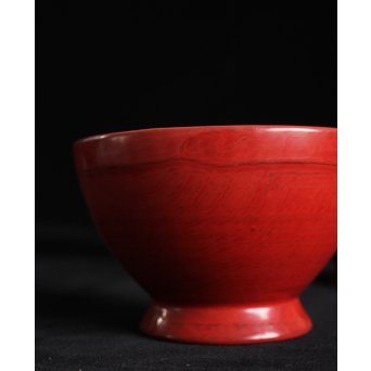 角偉三郎 輪島塗 朱塗椀 2個1組　Q066 