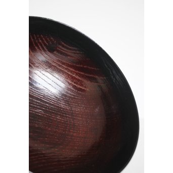 角偉三郎 輪島塗 欅目椀　Q068 