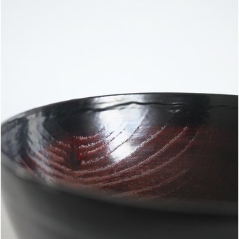角偉三郎 輪島塗 欅目椀　Q068 