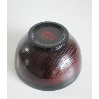 角偉三郎 輪島塗 欅目椀　Q068 