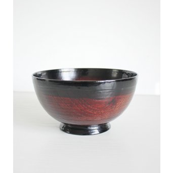 角偉三郎 輪島塗 欅目椀　Q068
