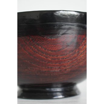 角偉三郎 輪島塗 欅目椀　Q068 