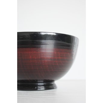 角偉三郎 輪島塗 欅目椀　Q068 