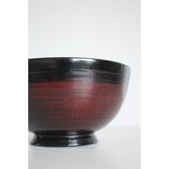 角偉三郎 輪島塗 欅目椀　Q068 