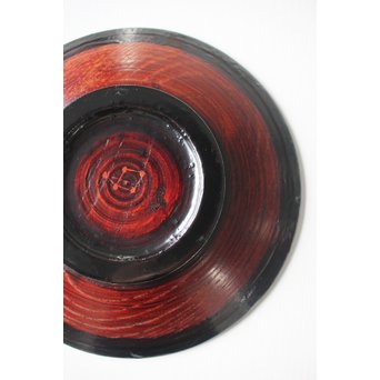 角偉三郎 輪島塗 欅目皿　Q069 