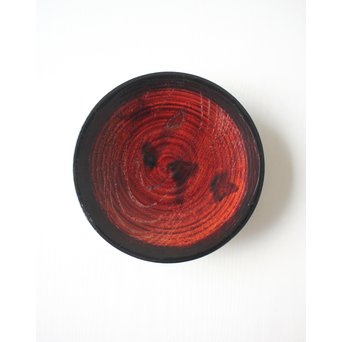 角偉三郎 輪島塗 欅目皿　Q069