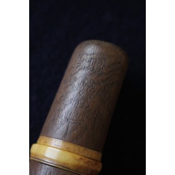 銕爪刻 細密浮彫竹香筒/煙草具　U091 