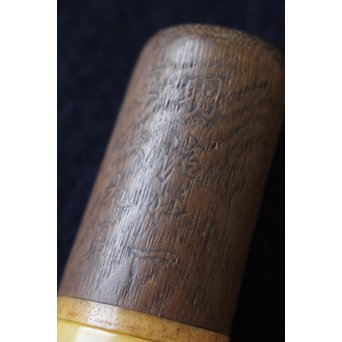 銕爪刻 細密浮彫竹香筒/煙草具　U091 