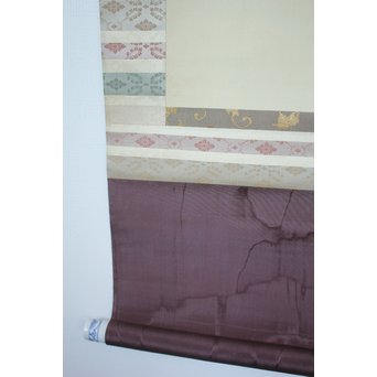 廣陵銘 美人画 肉筆絹本 掛軸　Z108 