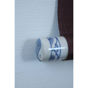 廣陵銘 美人画 肉筆絹本 掛軸　Z108 