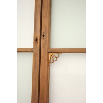 アールデコ飾 市松ガラス戸 2枚1組　GD1230 