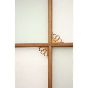 アールデコ飾 市松ガラス戸 2枚1組　GD1230 