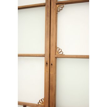 アールデコ飾 市松ガラス戸 2枚1組　GD1230 