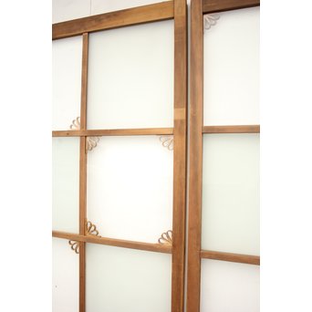 アールデコ飾 市松ガラス戸 2枚1組　GD1230 