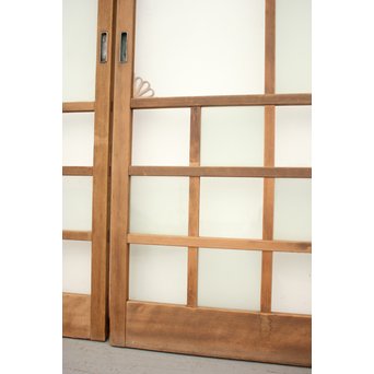 アールデコ飾 市松ガラス戸 2枚1組　GD1230 