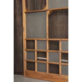 アールデコ飾 市松ガラス戸 2枚1組　GD1230 