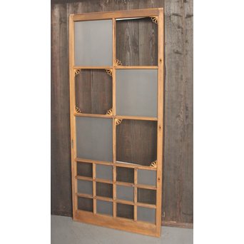 アールデコ飾 市松ガラス戸 2枚1組　GD1230 