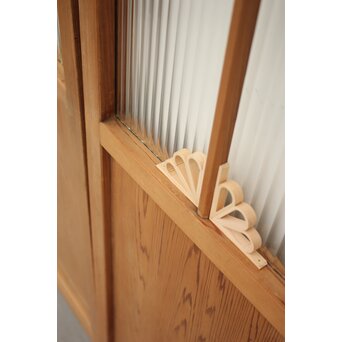 アールデコ飾 モールガラス戸 2枚1組　GD1231 