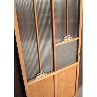 アールデコ飾 モールガラス戸 2枚1組　GD1231 