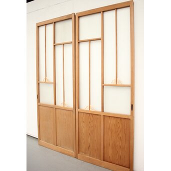 アールデコ飾 モールガラス戸 2枚1組　GD1231 