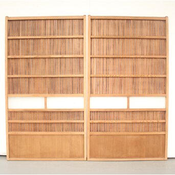 にかわガラス格子戸 2枚1組　L994 