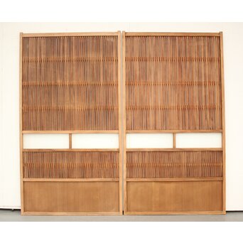 にかわガラス格子戸 2枚1組　L994