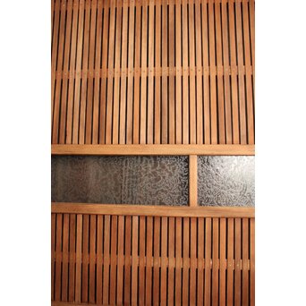 にかわガラス格子戸 2枚1組　L994 