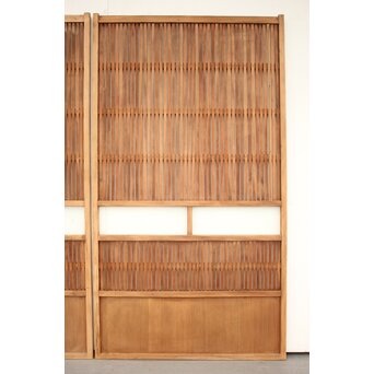 にかわガラス格子戸 2枚1組　L994 