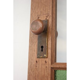 アールデコデザイン緑色ガラス戸　GD1234 