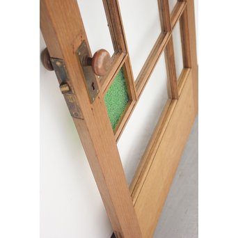 アールデコデザイン緑色ガラス戸　GD1234 