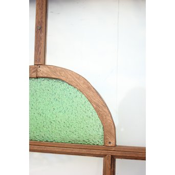 アールデコデザイン緑色ガラス戸　GD1234 