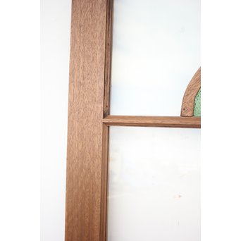 アールデコデザイン緑色ガラス戸　GD1234 