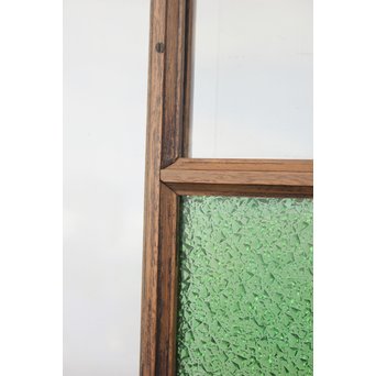 アールデコデザイン緑色ガラス戸　GD1234 