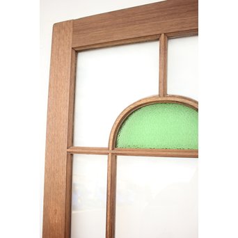 アールデコデザイン緑色ガラス戸　GD1234 