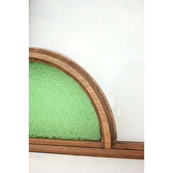 アールデコデザイン緑色ガラス戸　GD1234 