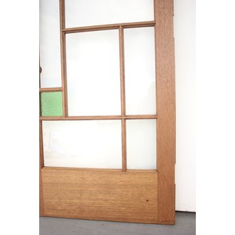 アールデコデザイン緑色ガラス戸　GD1234 